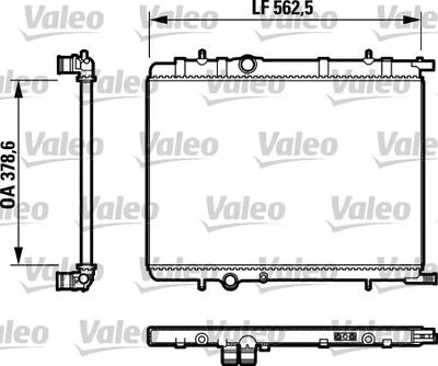 RADIATEUR (L 562,50,H 378,60,EP 27) ,PEUGEOT307,XSARA ,PARTNER232892