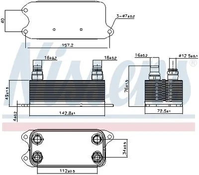 Radiateur d'huile NISSENS