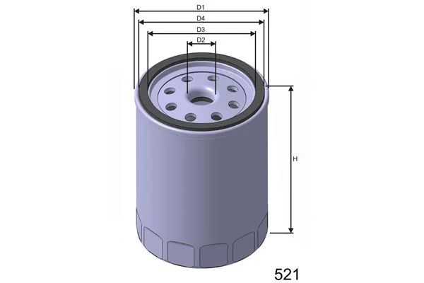 FILTRE LIQUIDE DE REFROIDISSEMENT RVI-IVECO =WFC15