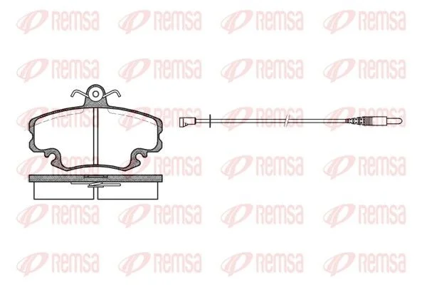 PLAQ AV(99,6x64,8x18)PEUG 205 II/309 II-REN CLIO II/MEGANE I 1.9 TDI