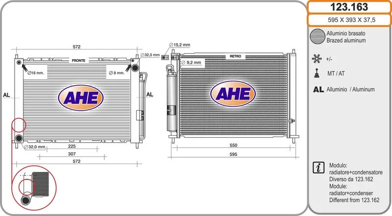 RADIATEUR EAU RENAULT CLIO III 1.5 dCi 2005-2010 =AHE-123163