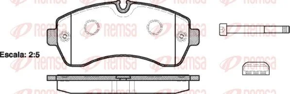 PLAQ AV(169,1x73,5x20,8)MERCEDES SPRINTER 3,5-t-VW CRAFT 30-50 2.0TDI