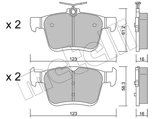 JEUX DE PLAQ AR AUDI A3 .T.T 2012 = GDB1957=FDB4434=22-0951-0