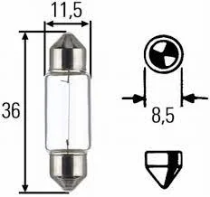 LAMPE 24V 5W  SV 8.5-8