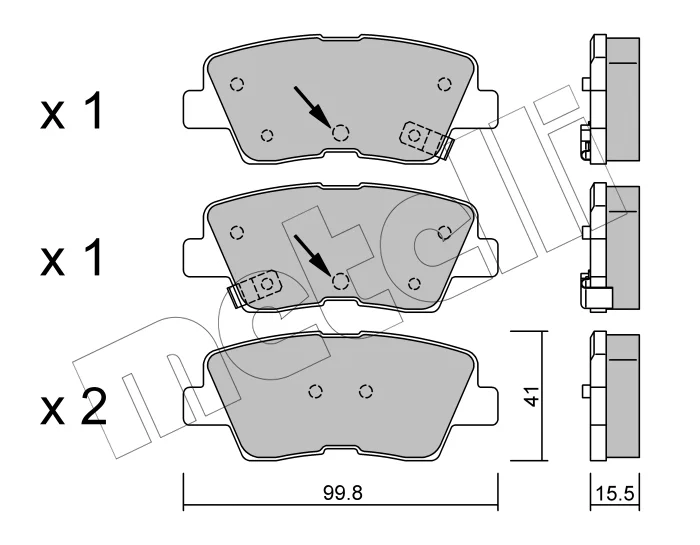 Plaquettes de frein arrière BOSCH