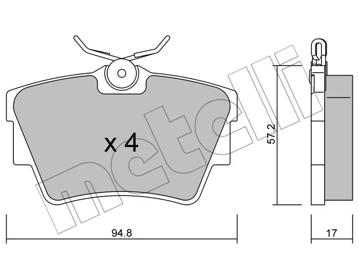 PJX04343 PLAQ FR AR RENAULT TRAFIC II-OPEL VIVARO= FVR1516=22-0635-0