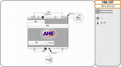 Radiateur de refroidissement AHE