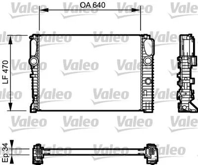 RADIATEUR  (L640-H.448-EP.32)MERCEDES CLASSE E(W211)ALLUM 2003----09
