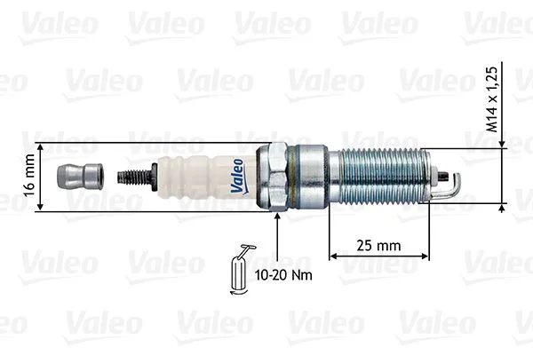 BOUGIE D'ALL FORD C-MAX II 2010+/ FIESTA VI 2008+ 10/SACH