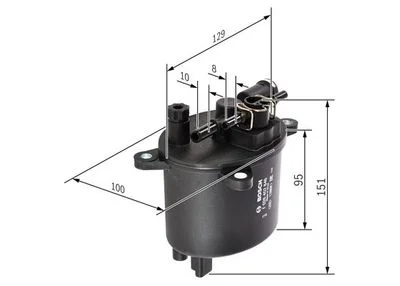Filtre à carburant BOSCH
