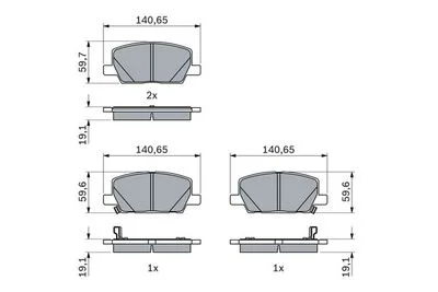 Plaquettes de frein avant BOSCH