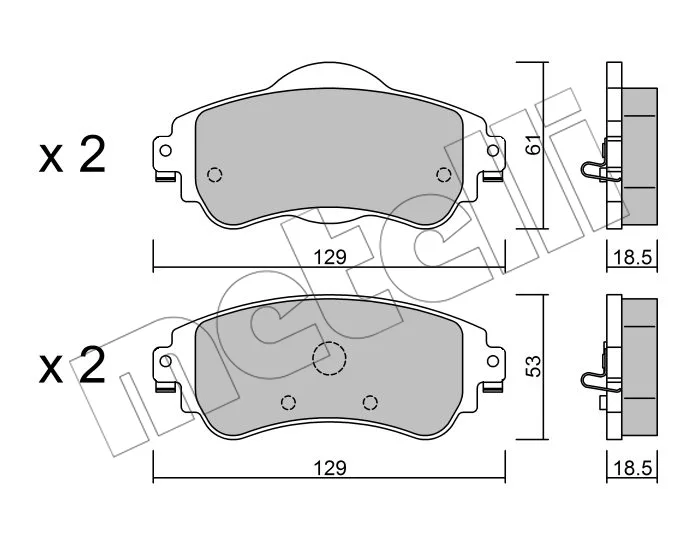 JEU PLAQ FR AV CITROEN C4 1.6 HDI SYS TRW = FDB4336=0986494690