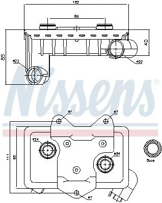 RAD A HUILE MERCEDES-BENZ CLASSE C (W202) C 200 D -1996--2000