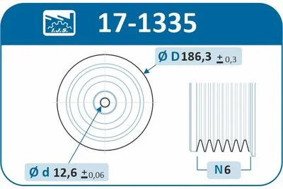 POULIE VILEBREQUIN VOLVO S60 II D4 -2013-2015