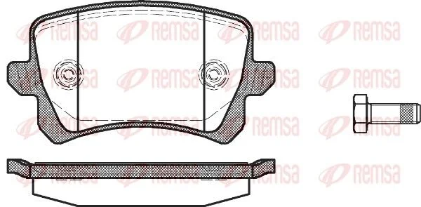 وسادات الفرامل الخلفية REMSA