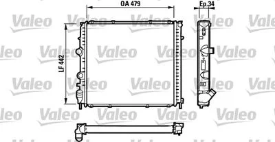 RADIATEUR (L.440, H.479, EP.42) RENAULT KANGOO D65 231910AHE-123061