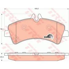 PLAQ FR.ARR 165X78,50-SPRINTER(W906)-VW CRAFTER 2006 A 2001=GDB1699
