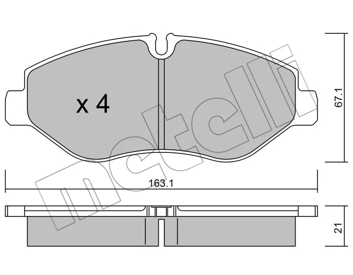 PJX05427 PLAQ.FR AV MERC SPRINTER 906=FVR4469=0986495098=22-0671-1