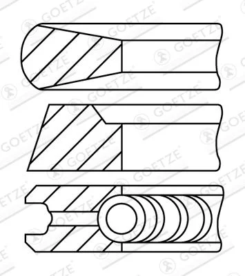 Segments de piston GOETZE ENGINE