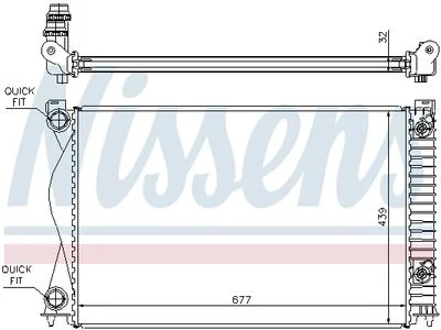 Radiateur de refroidissement NISSENS