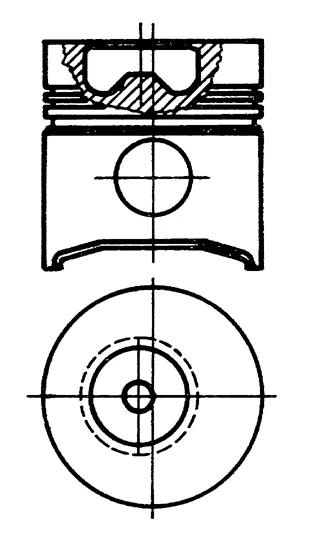 PIST FIAT D.95 Axe:32, HA:59,6, CH:42,2 (2,5x2,5x5,5)