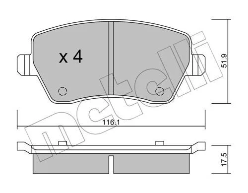 PLQ FR AV RLT CLIO IV-DACIA DOCKER-DUSTER 1.5 dCi-2010-2018=22-0485-0