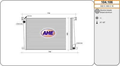 Radiateur de refroidissement AHE