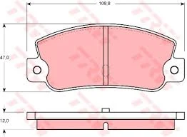 JEUX DE PLAQUETTE  DE FREIN ALFA ROMEO 33,145 , 146 AR=GDB1333