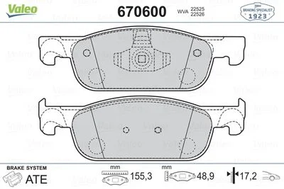 P.FR.AV.155X49X17.R.CLIO IV-DACIA LOGAN IIPL22525GDB215722-1109-0