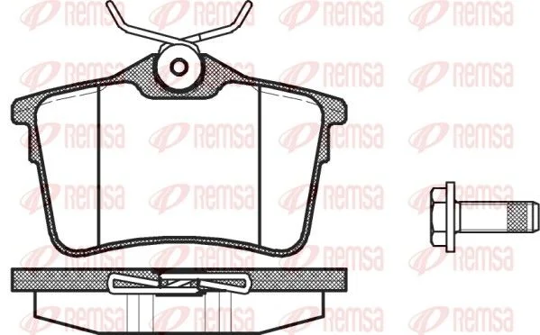 وسادات الفرامل الخلفية REMSA