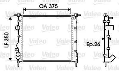 RADIATEUR  RENAULT CLIO II - 1.2 ESS