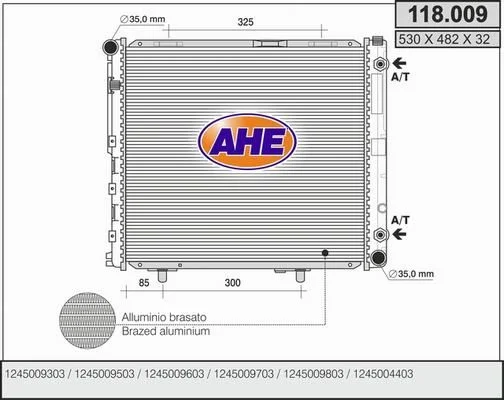 Radiateur de refroidissement AHE