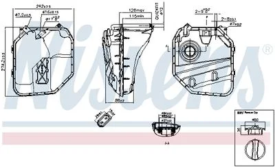 VASE d'expansion AUDI Q7 (4LB) -VW TOUAREG (7LA, 7L6, 7L7)