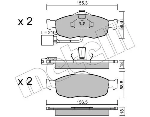PLAQ  AV FORD COUGAR,GRANDA,MONDEO,SCORPIO=22-0146-1=571522CH