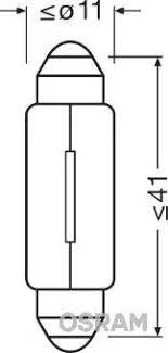 LAMPE NAVETTE C5W2 ,12V,5W SV 8.5-8