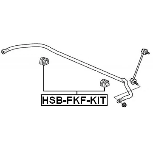 CAWTCHOU DE BARRE STAB AV HONDA CIVIC VIII FD R18A2 09.05 1/SACH