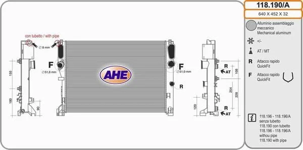 Radiateur de refroidissement AHE