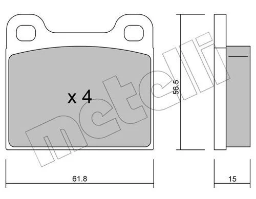 PD.530 PLAQ DE FREIN MERCEDES 200-220-240 AR