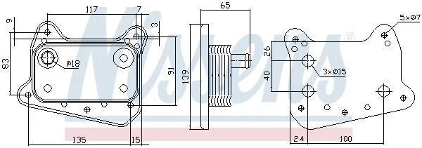 RAD D'HUILE MERCEDES CLASSE C (W202)  C 200 CDI -1998-2000=CLC38000P