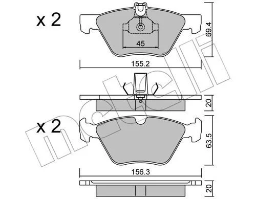 PM.540 PLAQ MERCEDES CLASSE E II E270 CDI  --1999-2002