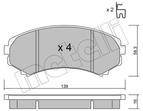 Plaquettes de frein avant ASHIKA
