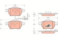 PLAQ AV GOLF AUDI SEAT SKODA=22-181-4 =PL21911