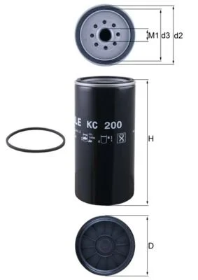 FILTRE SEPARATEUR GASOIL MERCEDES-VOLVO TP