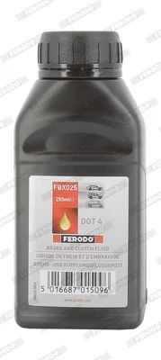 L'huile de frein 1/4 L DOT 4P (PAR CARTON= 24 bidons)