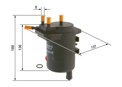 Filtre à carburant BOSCH