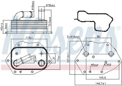 RAD A HUILE CIT C5III-PGT 807-FORD GALAXY II- MONDEO IV 2,2TDCI 2008-