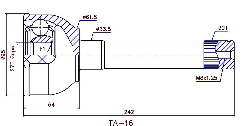 Tête de cardan METELLI