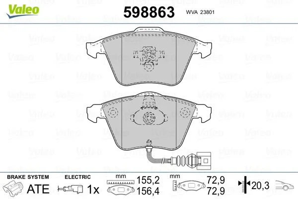 598863 J/PLAQ AV AUDI A3 / VW GOLF(IV)22-0549-0FDB1765573197CH