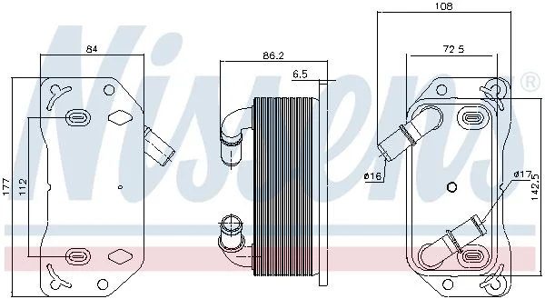 Radiateur d'huile NISSENS
