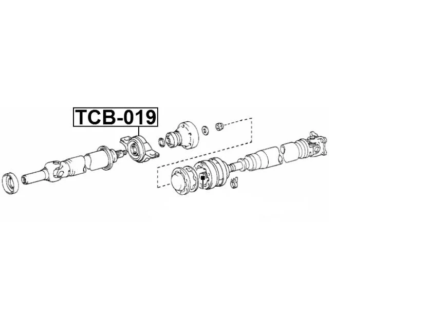 SUPPORT CARDAN TOYOTA RAV4 II 2.0 D4D 1CD-FTV 09.01-11.05 1/SACH